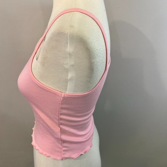 NWOT BP Square Neck Crop Camisole in Pink Candy (S) - Picture 5 of 10